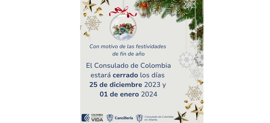 El Consulado De Colombia En Atlanta No Tendr Atenci N Al P Blico Los   Consulado En Atlanta 